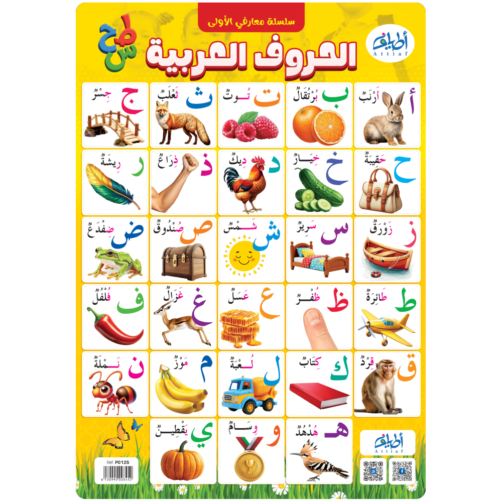 بوستار تعليمي 4 في 1