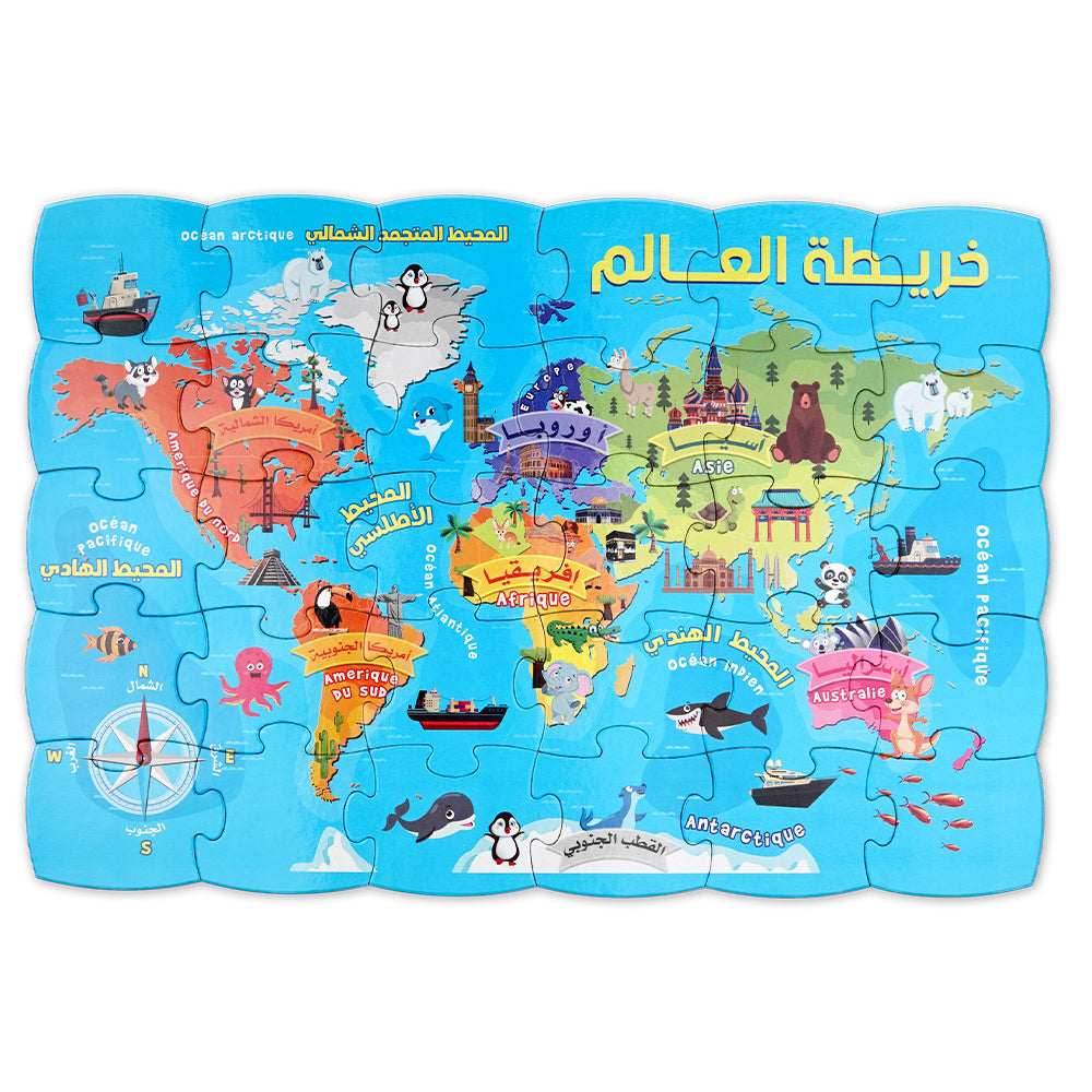 بازل (30 قطعة) خريطة العالم