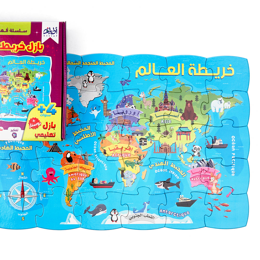 بازل (30 قطعة) خريطة العالم