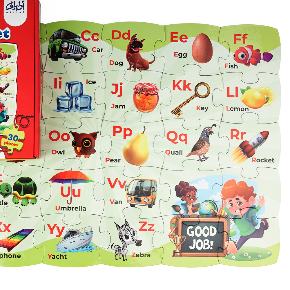 بازل (30 قطعة) لتعلم الحروف الانجليزية