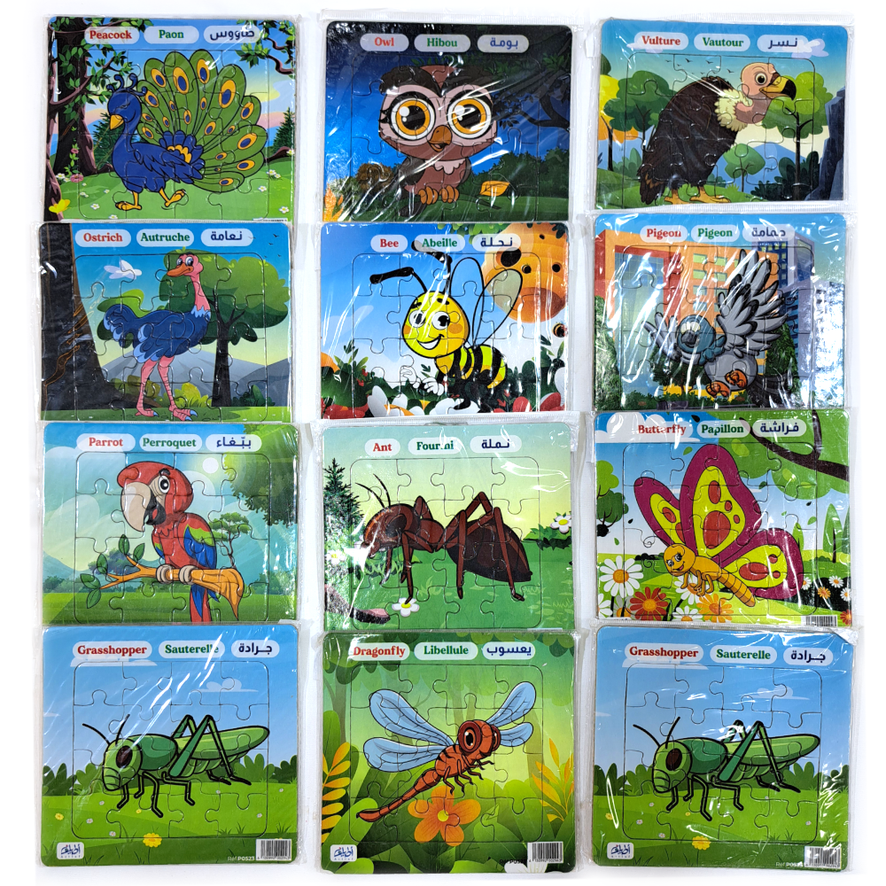 لعبتي الأولى 3-الطيور والحشرات